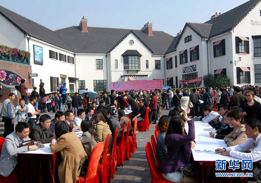 首届婚恋博览会上的求偶即景