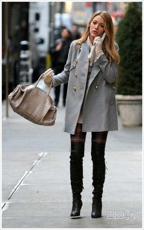 Blake Lively街拍 <em>绯闻女孩</em>最新冬季私搭全放_新