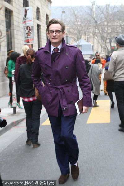 炫色巴黎时装周 潮人街拍掀翻色彩盛宴