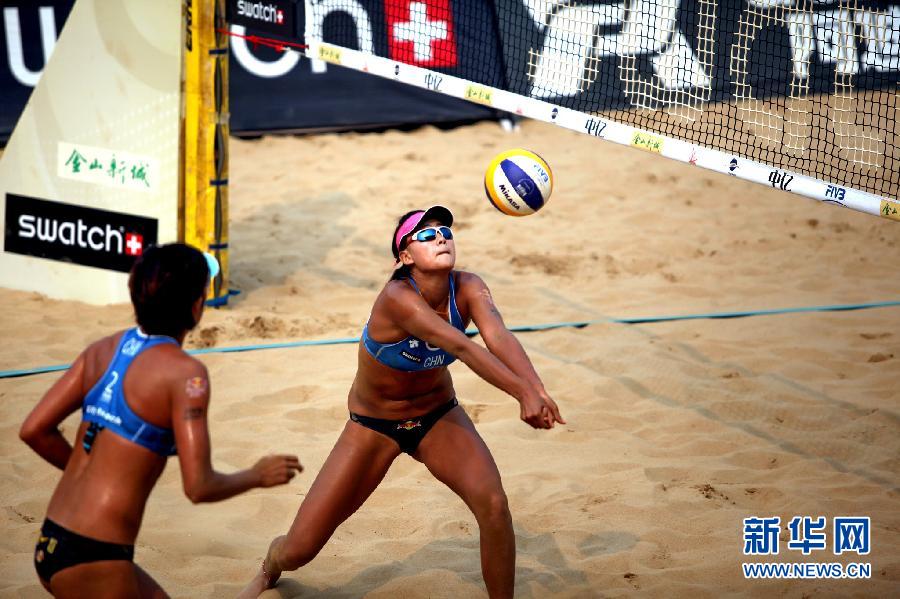 国际排联沙滩排球世界巡回赛上海站薛晨\/张希