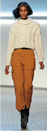 秋冬必备粗棒针织毛衣 修身短款更CHIC(图) 新