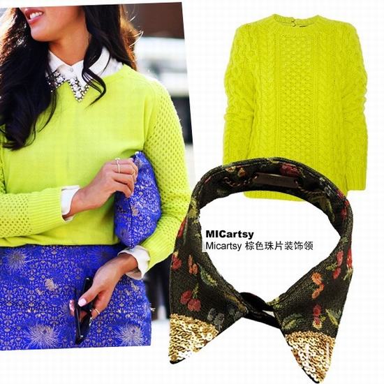 锦上添花不单调 一件配饰就让<em>毛衣</em>出彩(图) 新