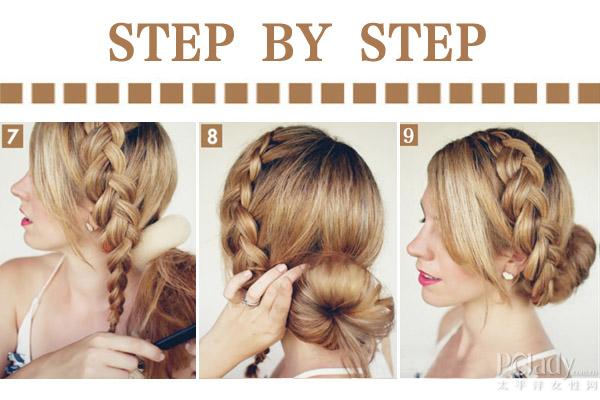 超美荷兰式侧编发 欧美达人亲身示范 新华网上