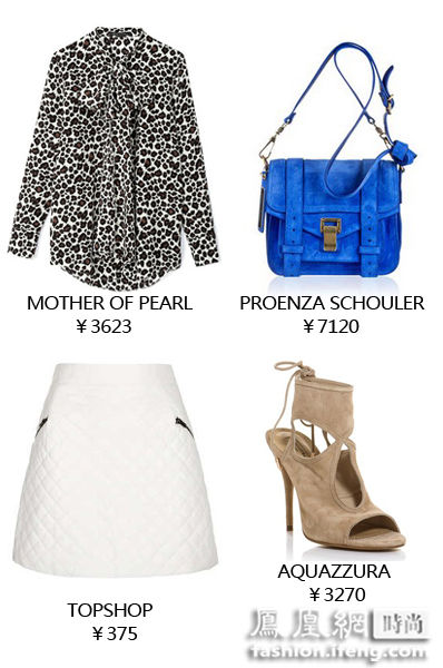 豹纹衬衫修身搭配显狂野 短裙热裤都可以