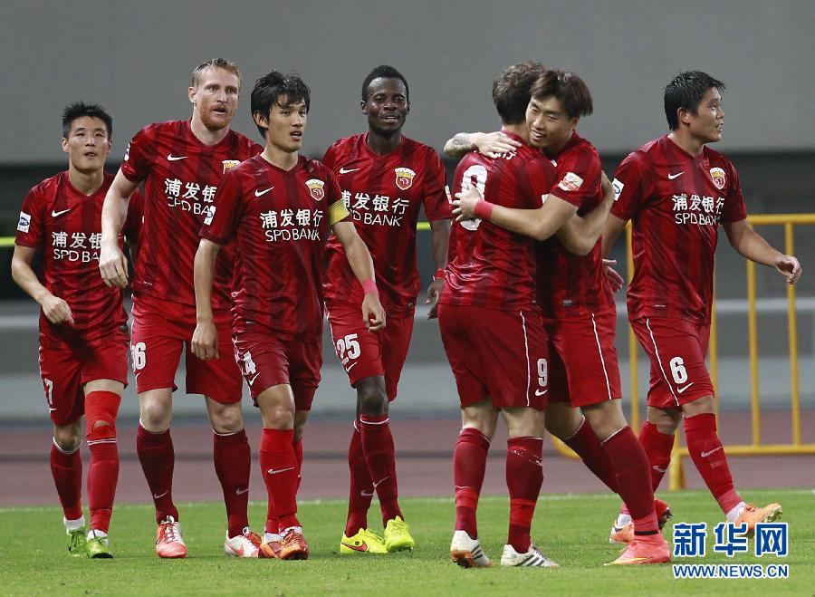足球--中超:上海上港战平天津泰达_新华网上海频道_图片