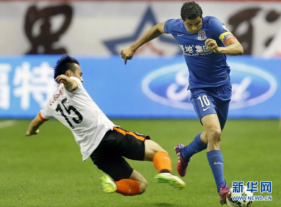 中超:上海申花平贵州人和
