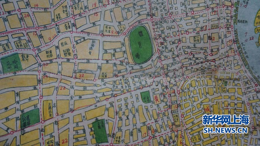 观察|一张老地图揭秘66年前的上海市街图