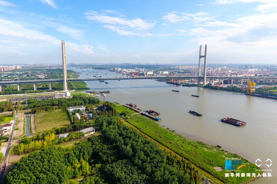 航拍将开园的上海浦江郊野公园 艺术、秋景是