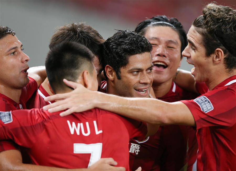 足球--亚冠半决赛:上海上港主场平浦和红钻