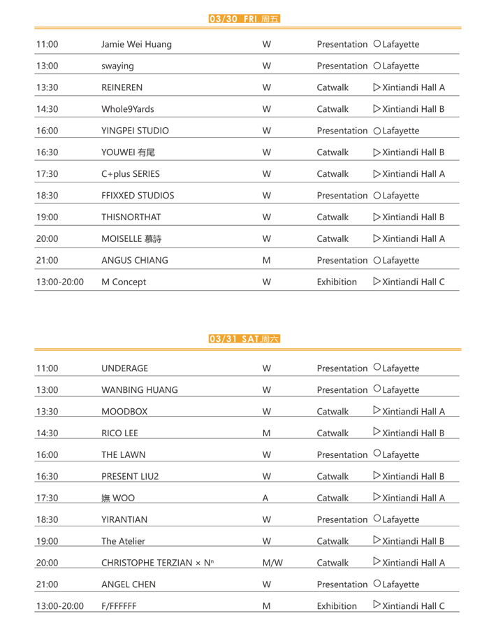 2018秋冬上海时装周3月28日启幕 最新日程抢
