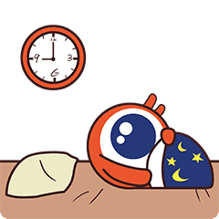 跟着大眼仔一起盖上被子睡觉觉