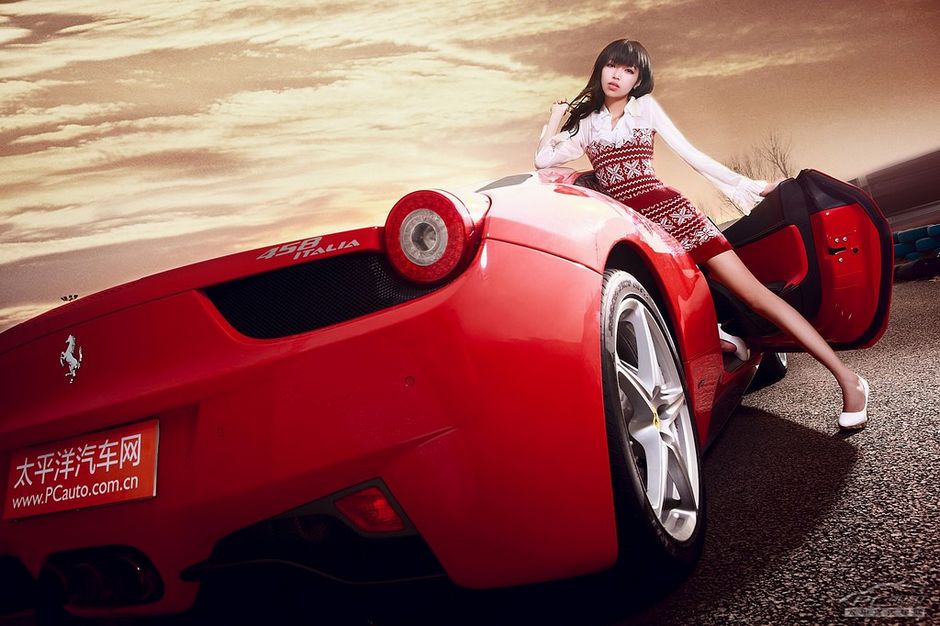 美女豪车秀色可餐