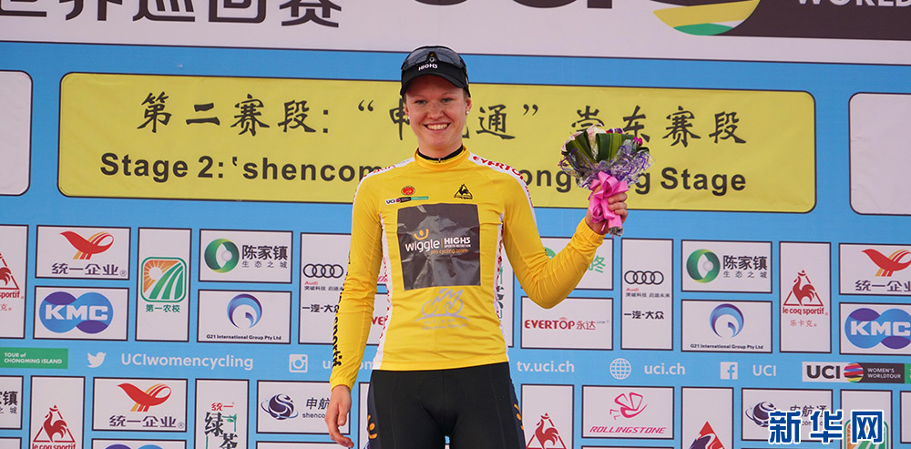 环崇自行车赛第二赛段 乔连·达胡尔获冠军穿黄衫