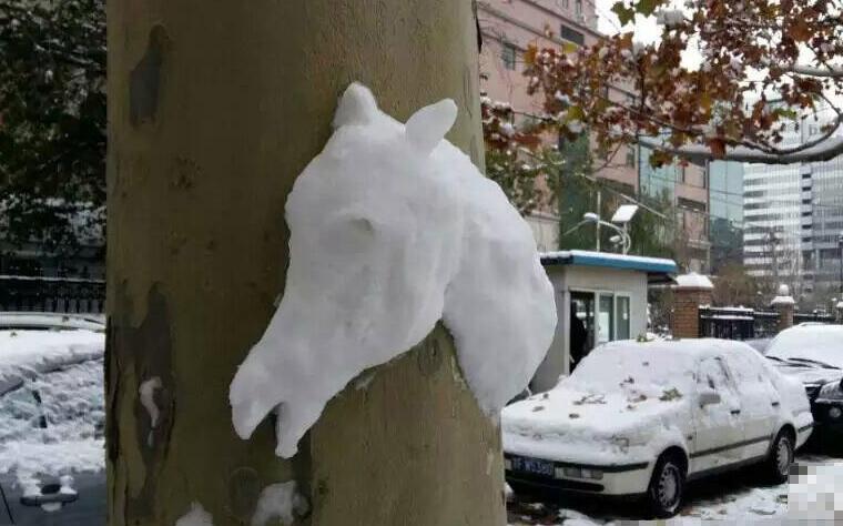 北京惊现浮雕雪景,堆雪人什么的弱爆了!